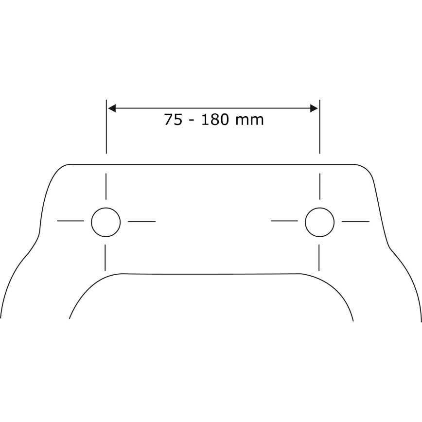 WENKO 22415100-Toiletbril HABOS 46x36 cm wit/zilver