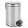 WENKO 22444100 - Prullenbak LEMAN 17 x 25 cm RVS/zilver/zwart