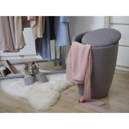 WENKO 22448100 - Tabouret CANDY 36x50,5 cm gris/noir