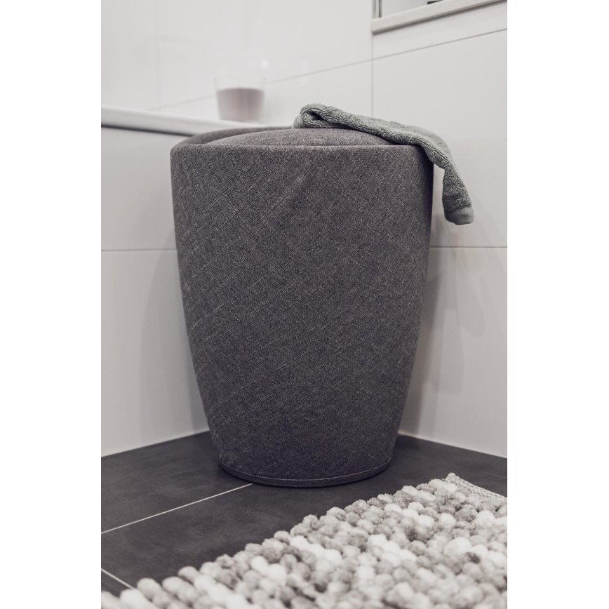 WENKO 22448100 - Tabouret CANDY 36x50,5 cm gris/noir