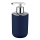 WENKO 22519100 - Distributeur de savon BRASIL 320 ml bleu/chrome brillant