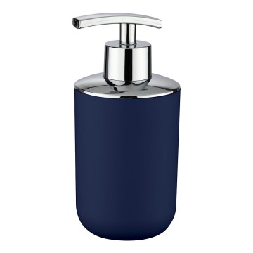 WENKO 22519100 - Zeepdispenser BRASIL 320 ml blauw/glanzend chroom
