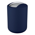 WENKO 22520100 - Prullenbak BRASIL 14x21 cm blauw/glanzend chroom