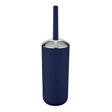 WENKO 22522100 - Brosse WC BRASIL 10x37 cm bleu/chrome brillant