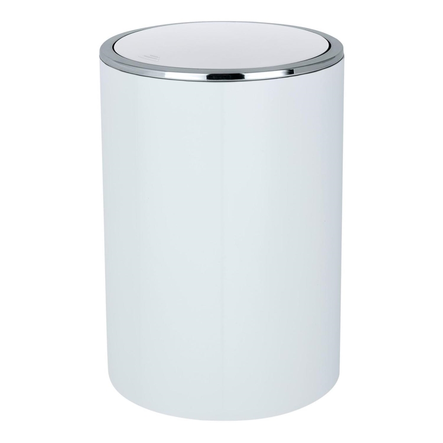 WENKO 22554100 - Mand INCA 18,5x25,5 cm wit/glanzend chroom