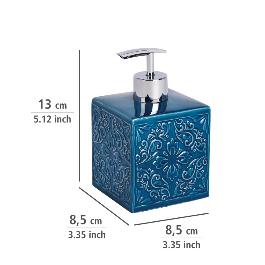WENKO 22653100 - Zeepdispenser CORDOBA 500 ml blauw