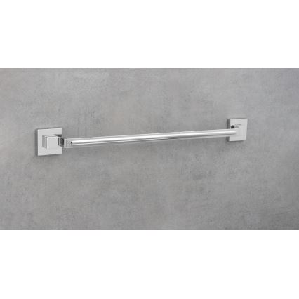 WENKO 22684100-Porte-serviettes VACUUM-LOC QUADRO ED 60,5x6 cm argenté / chrome brillant