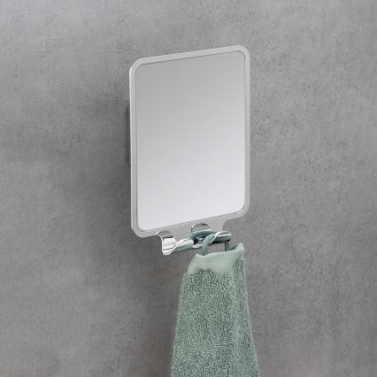 WENKO 22693100 - Cosmeticaspiegel VACUUM-LOC QUADRO ED 14x19,5 cm glanzend chroom