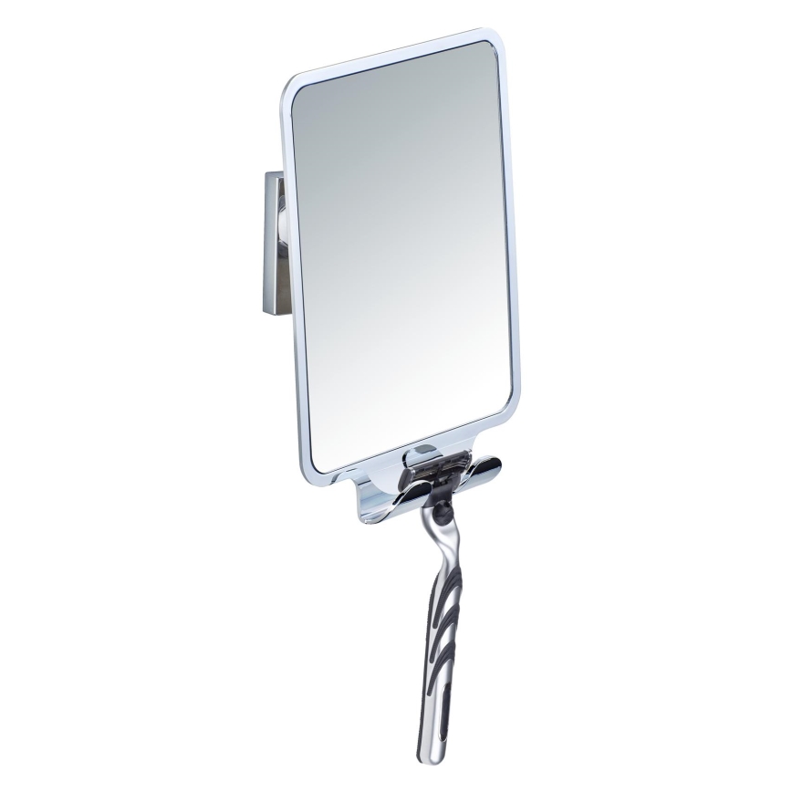 WENKO 22693100 - Cosmeticaspiegel VACUUM-LOC QUADRO ED 14x19,5 cm glanzend chroom