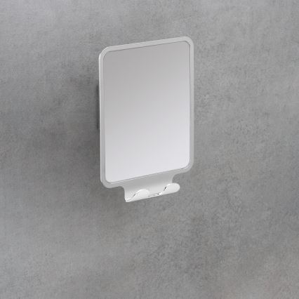 WENKO 22693100 - Cosmeticaspiegel VACUUM-LOC QUADRO ED 14x19,5 cm glanzend chroom