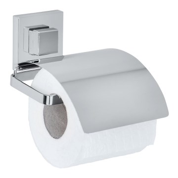 WENKO 22696100-Toiletrolhouder VACUUM-LOC QUADRO ED 13x14 cm glanzend chroom