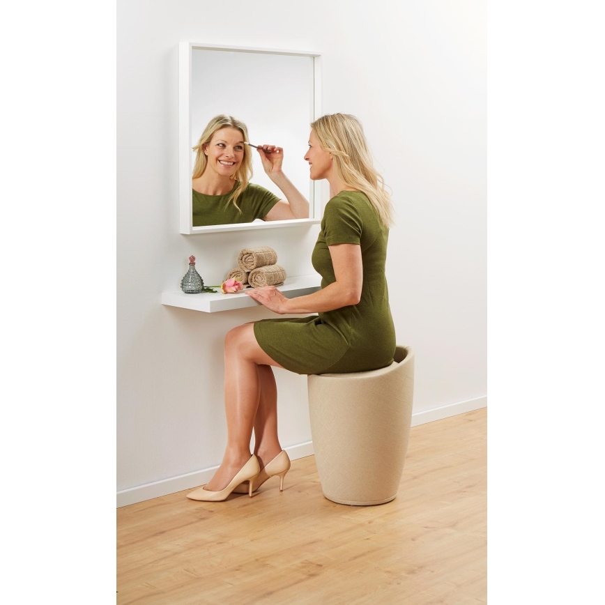 WENKO 22834100 - Kruk CANDY 36x50,5 cm beige/zwart