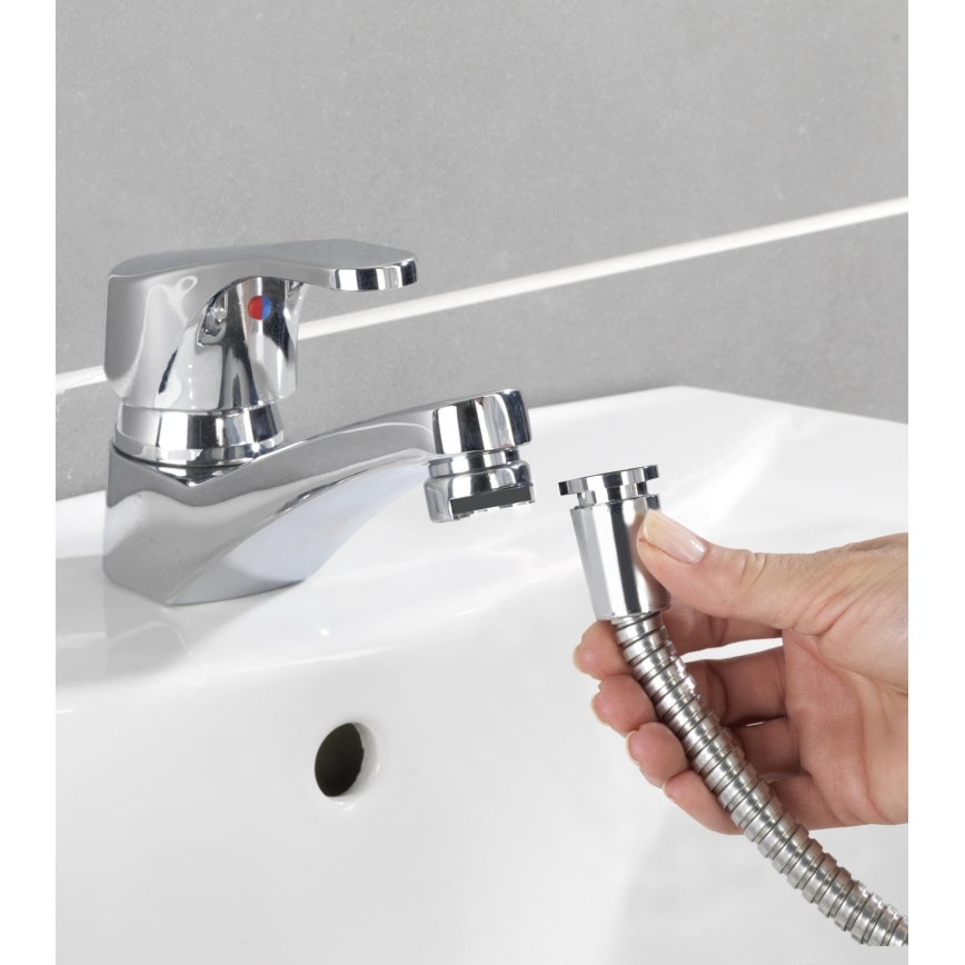 WENKO 22866100 - Douche UNIVERSAL 170x6,5 cm glanzend chroom/zilver/grijs