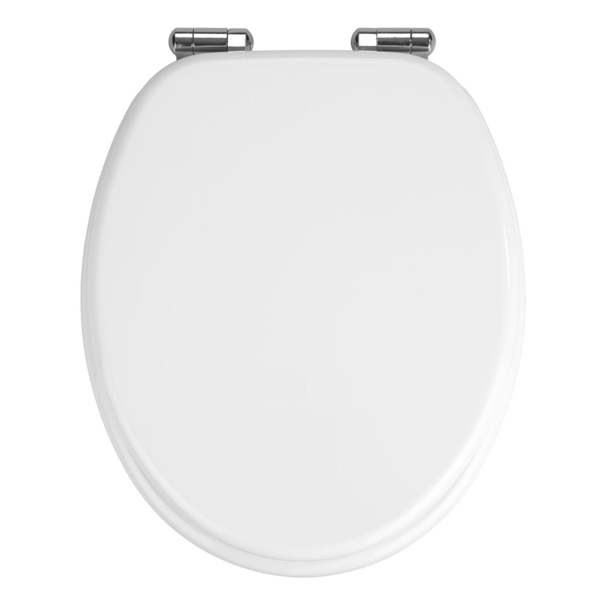 WENKO 22885100-WC abattant WC URBIO 36x42,5 cm blanc/argenté