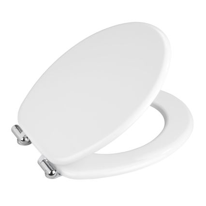 WENKO 22885100-WC abattant WC URBIO 36x42,5 cm blanc/argenté