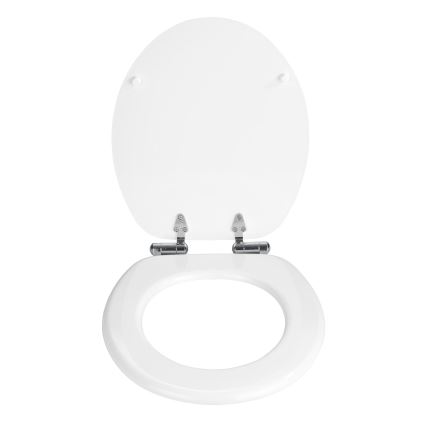 WENKO 22885100-WC-bril URBIO 36x42,5 cm wit/zilver