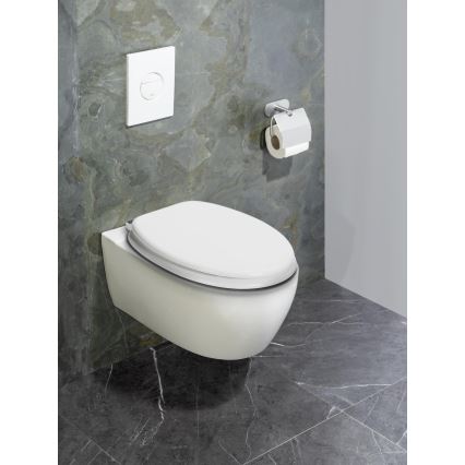 WENKO 22885100-WC-bril URBIO 36x42,5 cm wit/zilver