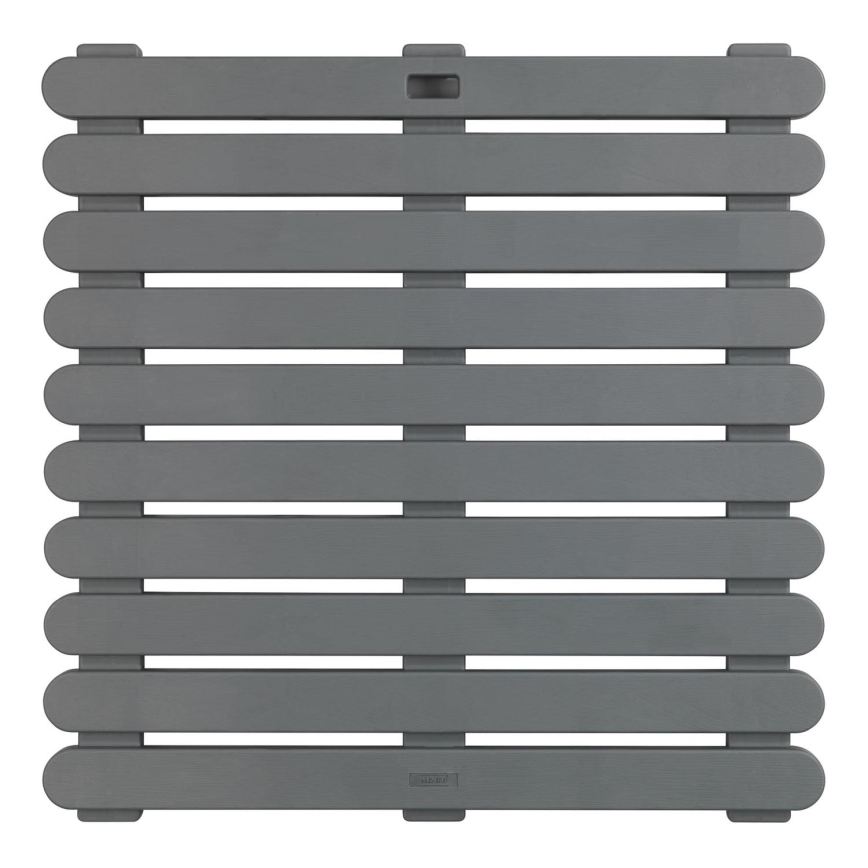 WENKO 22947100-Tapis de douche INTÉRIEUR & EXTÉRIEUR 55x55 cm gris