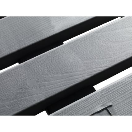 WENKO 22947100-Tapis de douche INTÉRIEUR & EXTÉRIEUR 55x55 cm gris