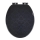 WENKO 22977100-Abattant WC BELLEVUE 35,5x42,5 cm anthracite/argenté