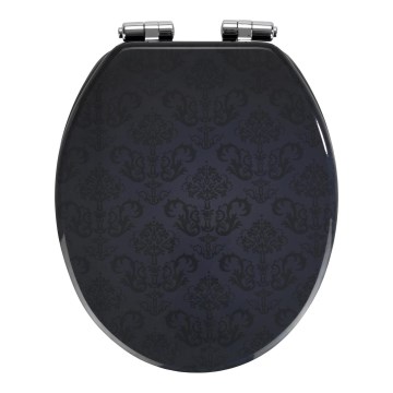 WENKO 22977100-WC-bril BELLEVUE 35,5x42,5 cm antraciet/zilver