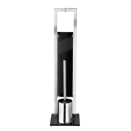 WENKO 22983100 - WC-borstel RIVALTA 18x70 cm roestvrij staal/zilver/zwart