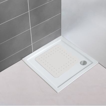 WENKO 23135100-Douchemat MIRASOL 54x54 cm wit