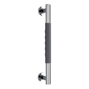 WENKO 23284100-Handgreep SECURA 40,5x9 cm RVS/antraciet/glanzend chroom