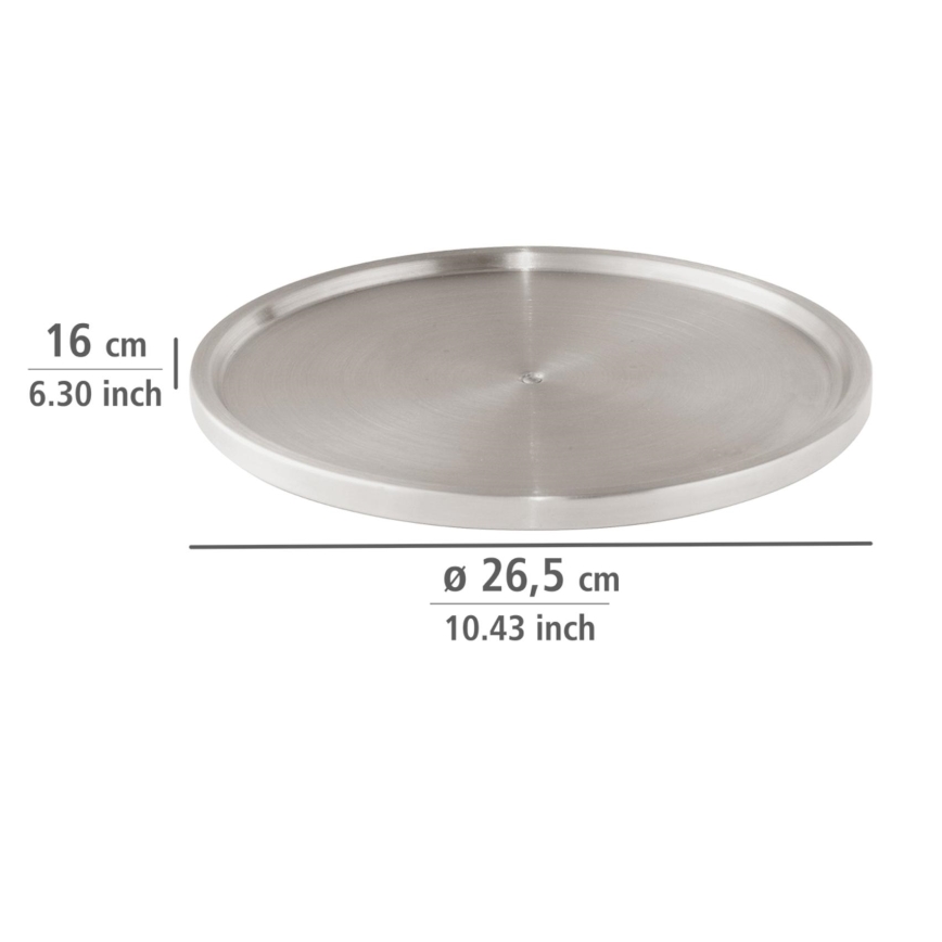WENKO 2334100 - Dienblad ROESTVRIJSTAAL 26,5x1,5 cm rvs/zilver