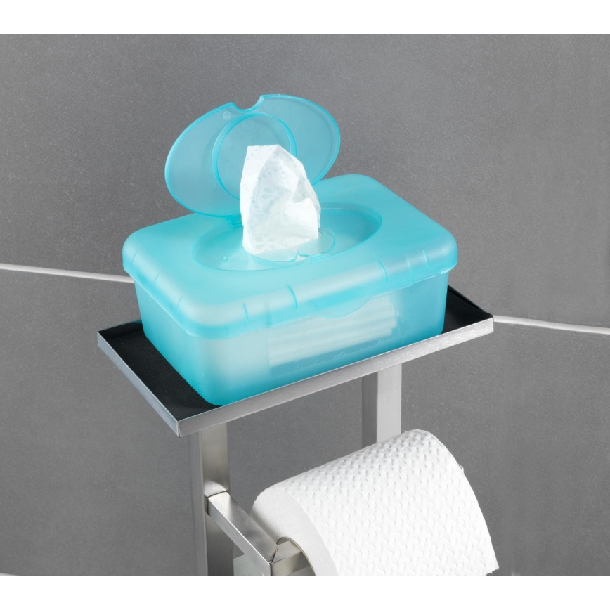 WENKO 23364100 - Brosse WC DEBAR 21x70,5 cm inox/satiné/blanc