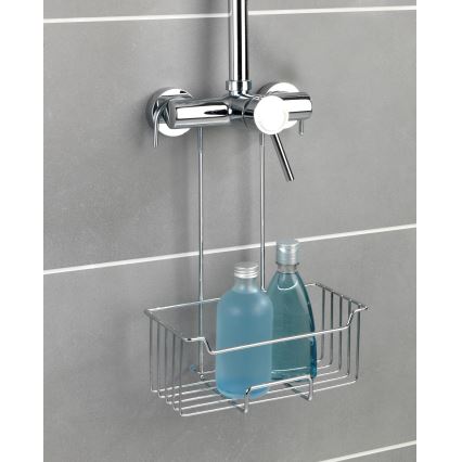 WENKO 23499100 - Doucheplank MILO 25x36 cm roestvrij staal/zilver/helder