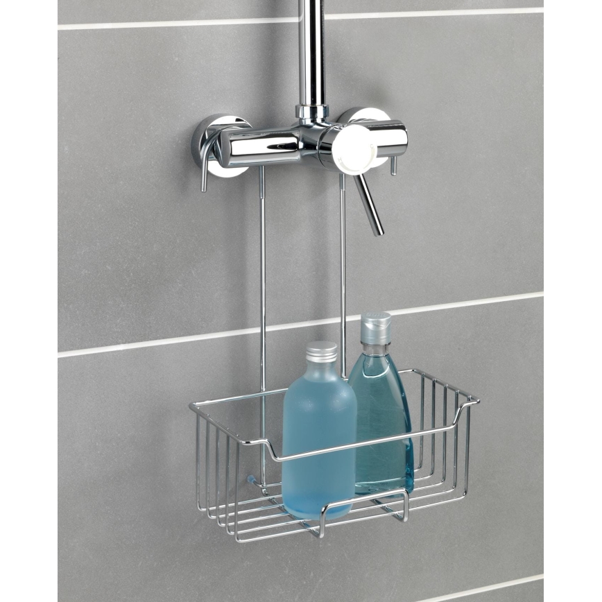 WENKO 23499100 - Doucheplank MILO 25x36 cm roestvrij staal/zilver/helder