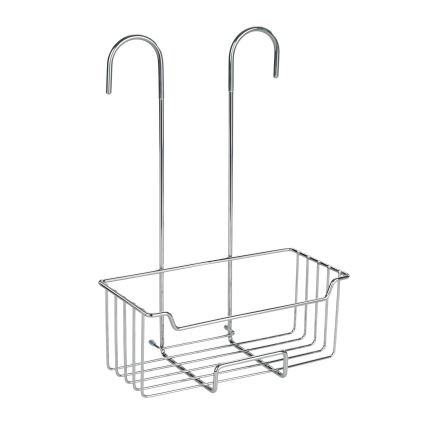 WENKO 23499100 - Doucheplank MILO 25x36 cm roestvrij staal/zilver/helder