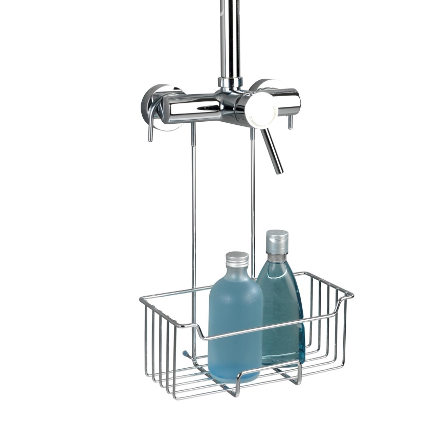 WENKO 23499100 - Doucheplank MILO 25x36 cm roestvrij staal/zilver/helder
