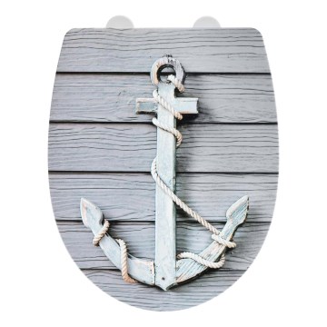 WENKO 23536100-WC-bril RELIEF 36,5x45 cm veelkleurig/zilverkleurig