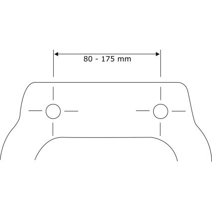 WENKO 23536100-WC-bril RELIEF 36,5x45 cm veelkleurig/zilverkleurig