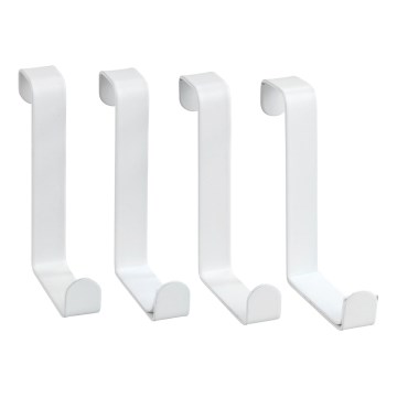 WENKO 23545100-Over-de-deurhaak 7,6x6 cm wit