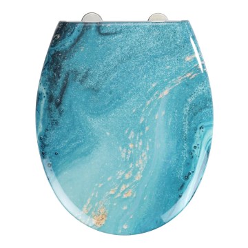 WENKO 23571100-WC wc-bril 300/350 kg wc-zitting 44,5x37 cm multikleurig/zilver