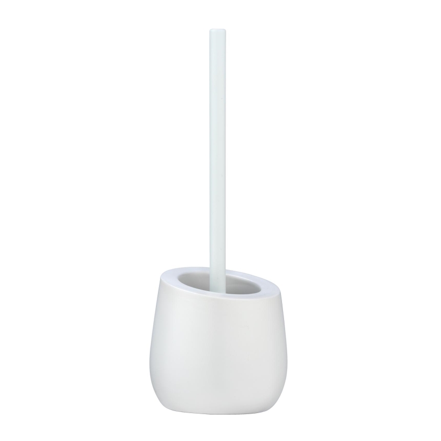 WENKO 23646100 - Brosse WC BADI 13,5x38 cm blanche