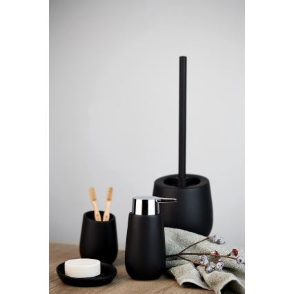 WENKO 23653100 - Zeepbakje BADI 11,5 x 3 cm zwart