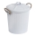 WENKO 23703100 - Corbeille GARA 24x28,5 cm blanche
