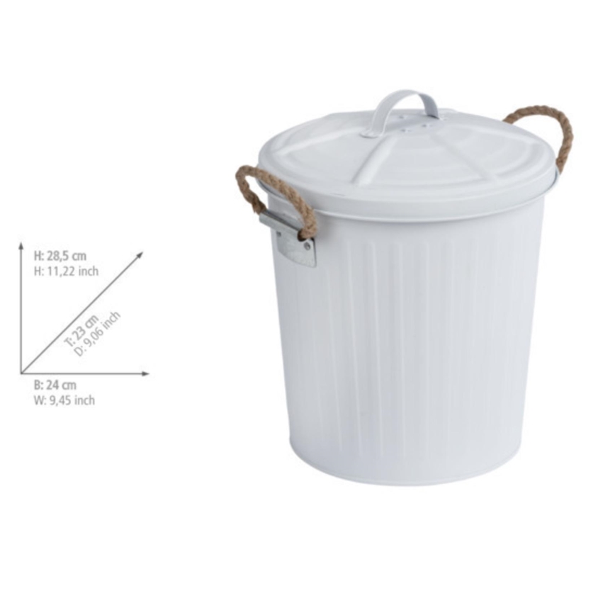 WENKO 23703100 - Mand GARA 24x28,5 cm wit