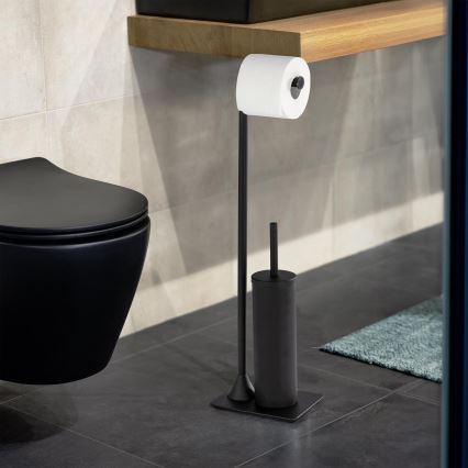 WENKO 23710100 - WC-borstel HELLA 15x69 cm zwart