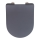 WENKO 23828100-WC abattant WC SEDILO 45,2x36,2 cm gris/argenté