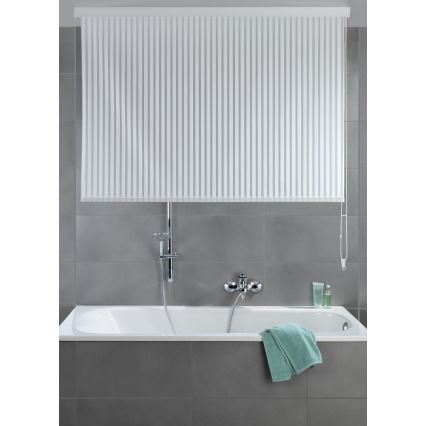 WENKO 23864100 - Store enroulable pour douche 132x240 cm blanc
