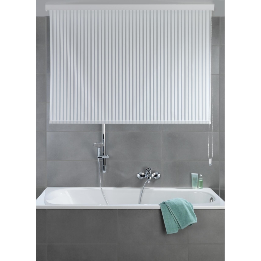 WENKO 23864100 - Store enroulable pour douche 132x240 cm blanc