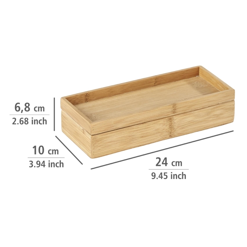 WENKO 23917100 - Opbergbox TERRA 24x10 cm bruin