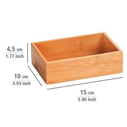 WENKO 23918100 - Dienblad TERRA 15x10 cm bruin