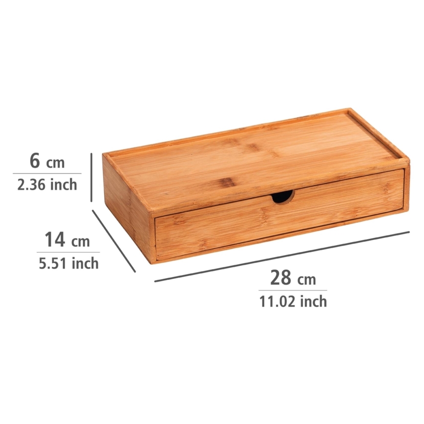 WENKO 23921100 - Opbergbox TERRA 28x14 cm bruin