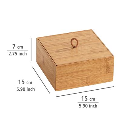 WENKO 23923100 - Boîte TERRA 15x7 cm marron